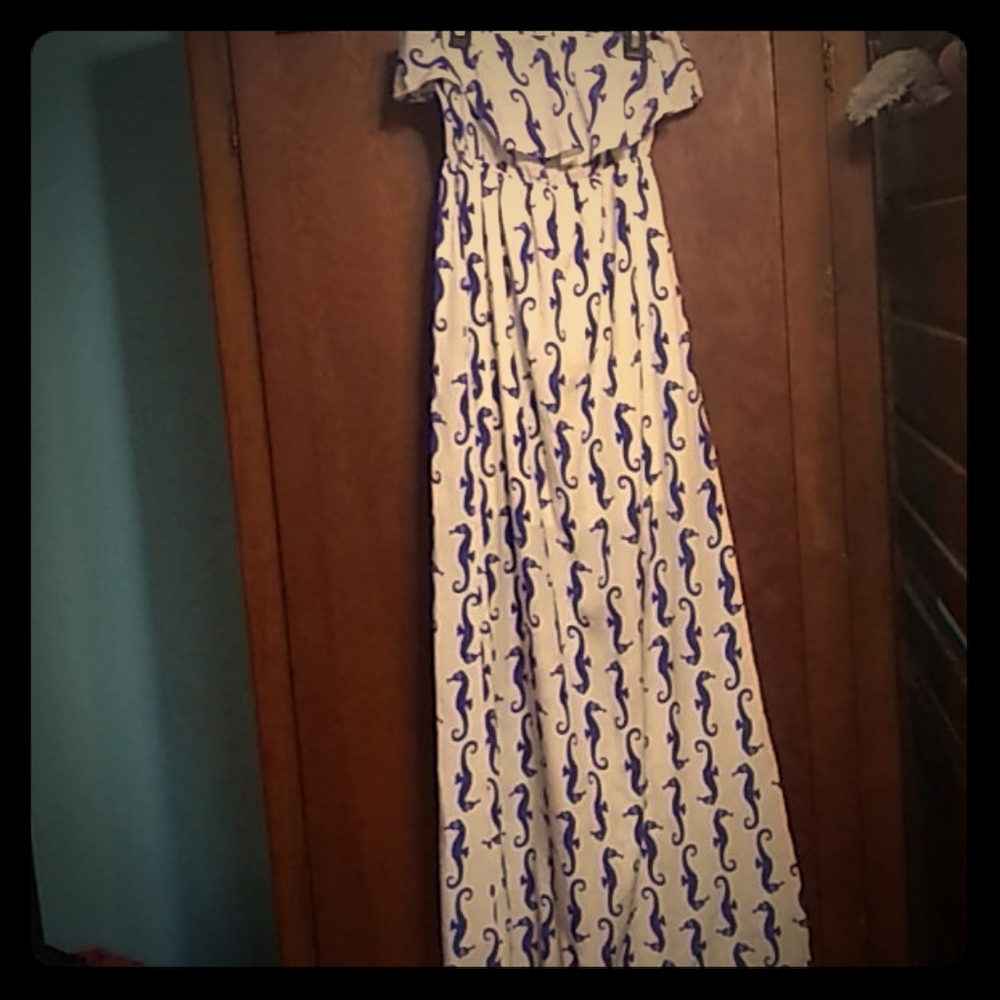 Seahorse maxi dress